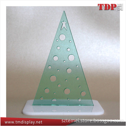 Wholesale Clear Green White Asembled Christmass Acrylic Decoration Tree